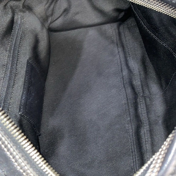 Coach Soho MIA Black Leather Satchel Purse Shoulder Bag With Side Pockets - Picture 13 of 15